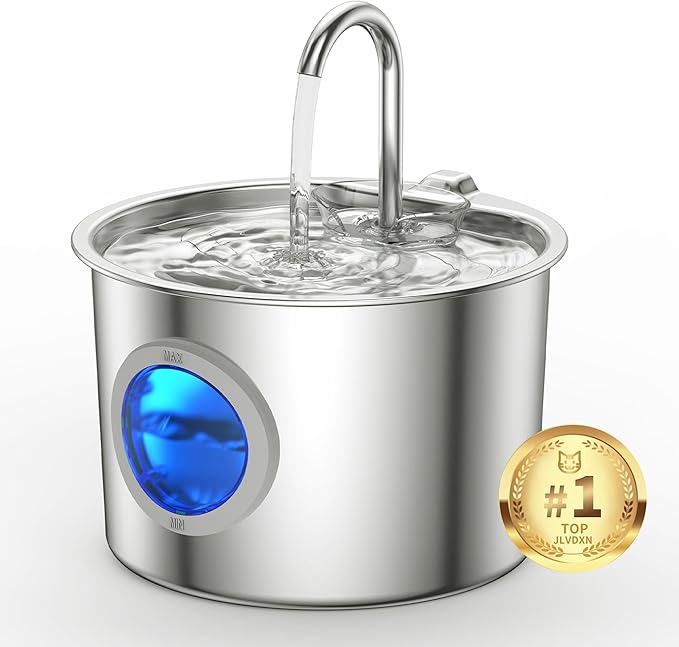 Cat Water Fountain Advanced 304 Stainless Steel 2.2L/74oz by Unknown