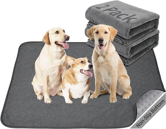 Wahsalbe Puppy Pads 2 Pack, 41x41 Washable Pee Pads Whelping Pads, Absorb Dog by PICKFORLIFE