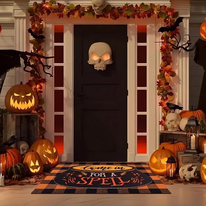 Tinideya 2 Pcs Halloween Door Mat Come in - Image 6