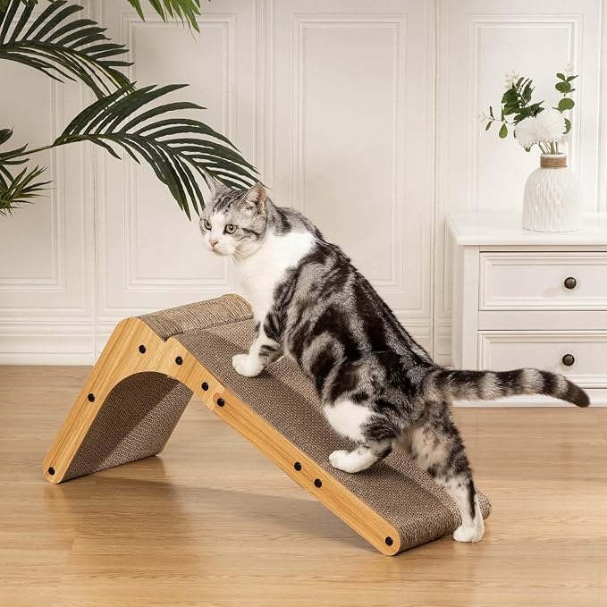 Poils bebe L Shape Cat Scratcher, 26.8 Inch Cat Scratchers - Image 5