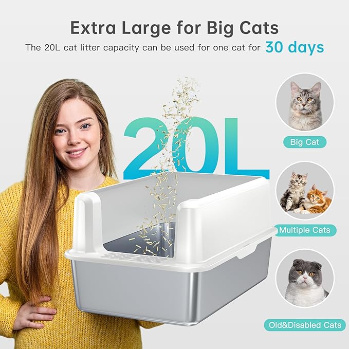 Stainless Steel Cat Litter Box - Image 3