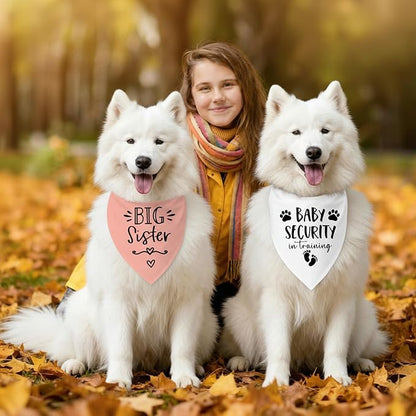 Big Sister&Baby Security in Training Dog Bandana, Dog Bandanas - Image 5
