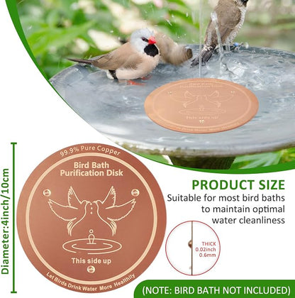 Bird Bath Copper Disk, 0.6mm Thick 99.99% Pure Copper Purification Disk - Image 6