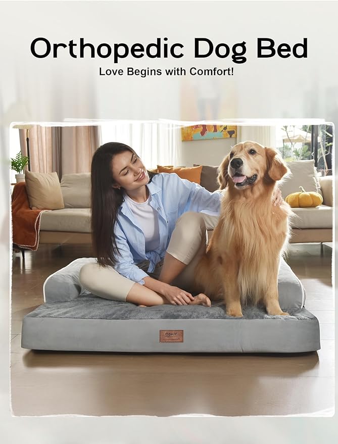 Extra Large Dog Bed Orthopedic Waterproof: Memory Foam Dog Bed - Image 7