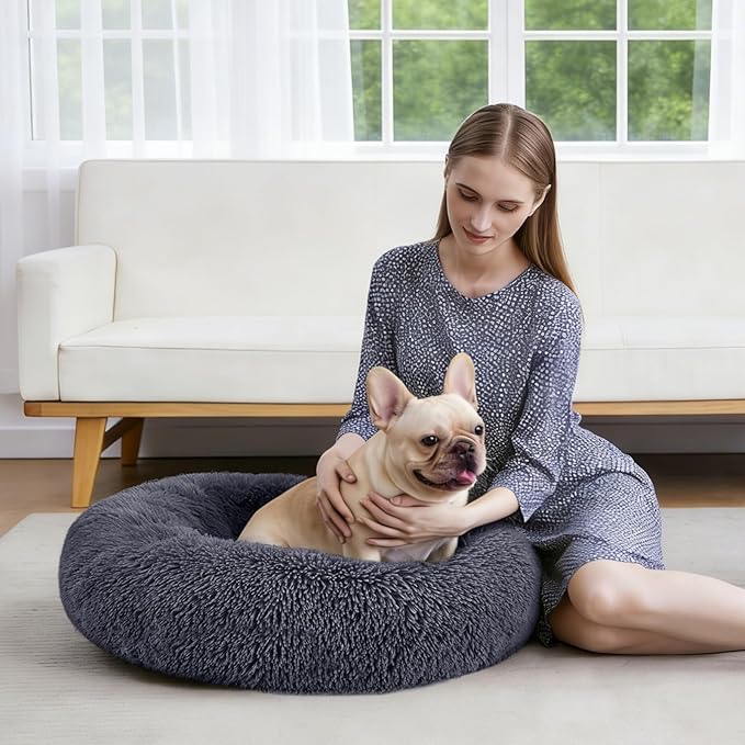 MIXJOY Orthopedic Dog Bed Comfortable Donut Cuddler Round Pet Beds Ultra Soft - Image 8