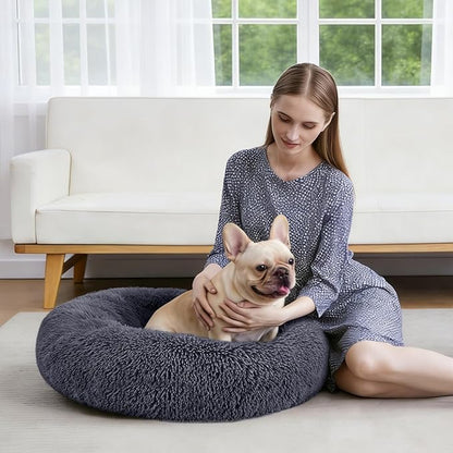 MIXJOY Orthopedic Dog Bed Comfortable Donut Cuddler Round Pet Beds Ultra Soft - Image 8
