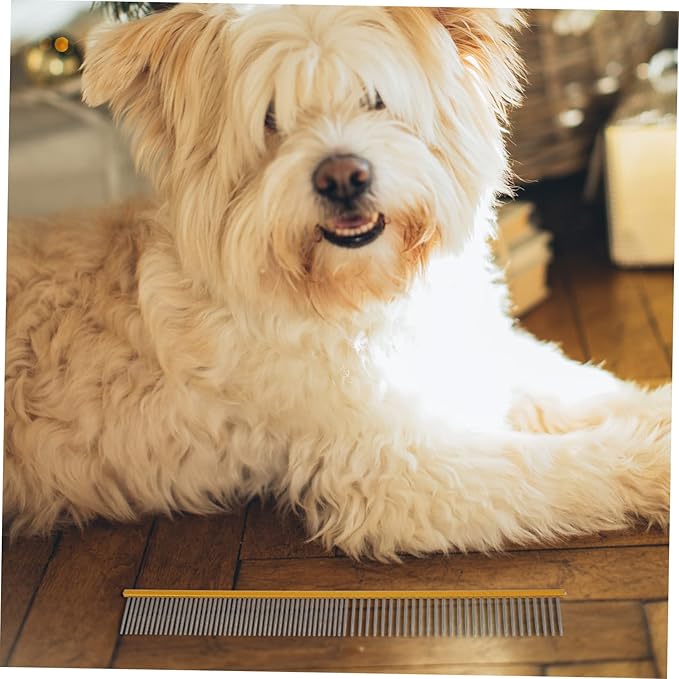 POPETPOP Ergonomic Pet Comb for Dogs Cats Grooming Tool Portable Wear-resistant - Image 8