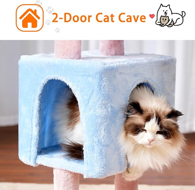 Heybly Cat Tree, 39.4 Inches Tower Condo - Image 6