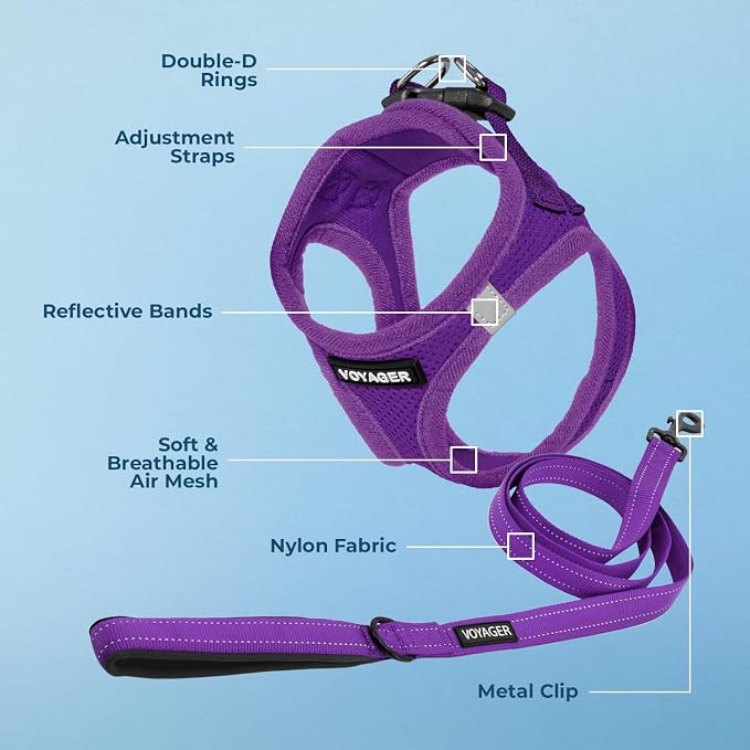 Best Pet Supplies Voyager Step-in Air All Weather Mesh Harness and Reflective - Image 3