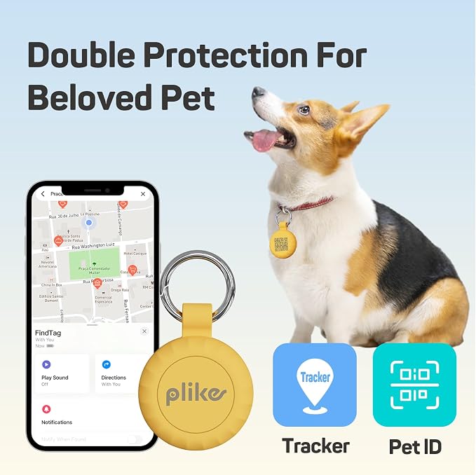 Plike Smart Pet Tracker​ for Apple Find My, Dog Tracker Tag - Image 2