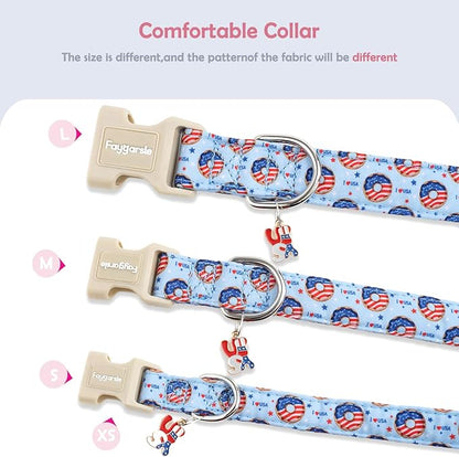 Faygarsle Patriotic Dog Collar, 4th of July Design, American Flag Pattern - Image 5