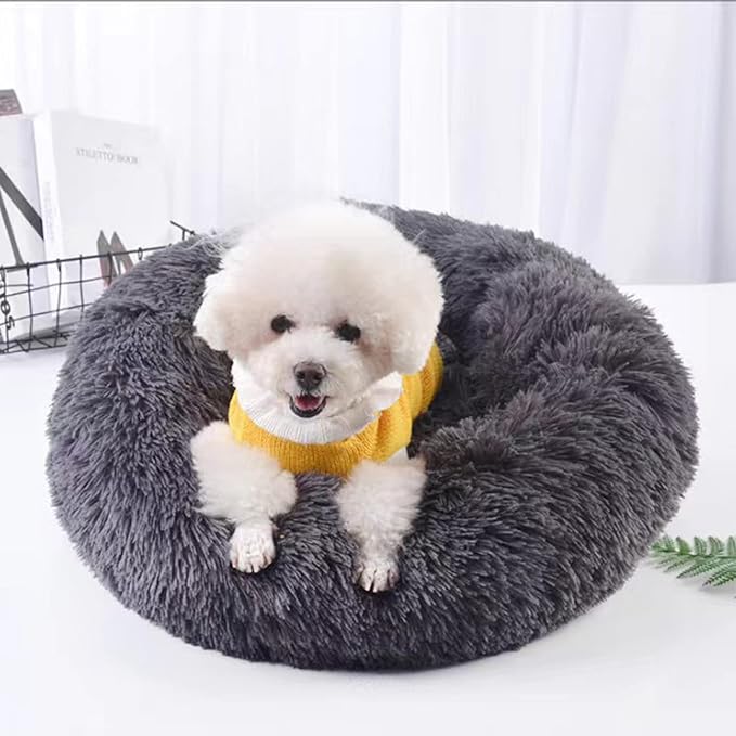 Nisrada Dog Bed for Small Medium Large Dogs, 20 inch Calming, Washable-Round - Image 5