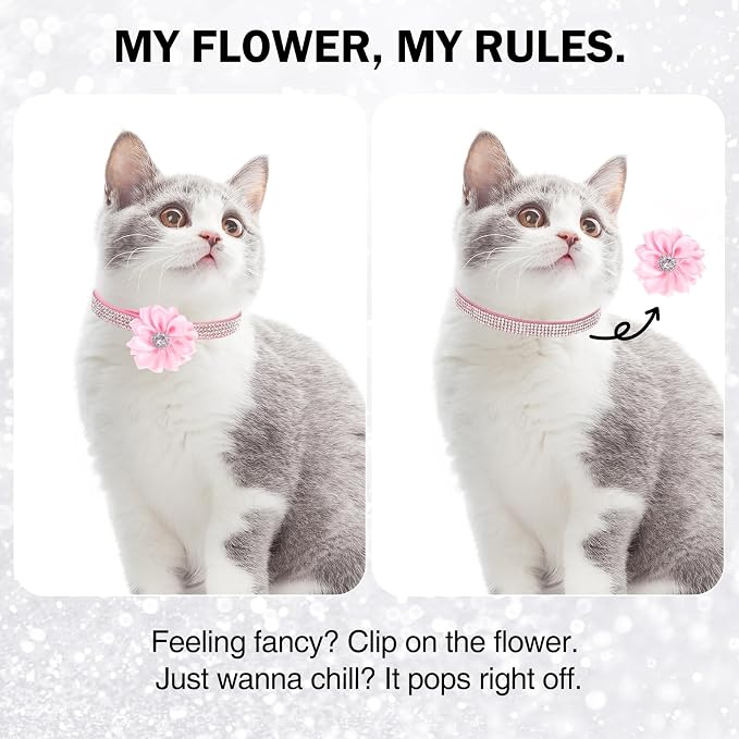 Rhinestone Cat Collar Breakaway - Image 3
