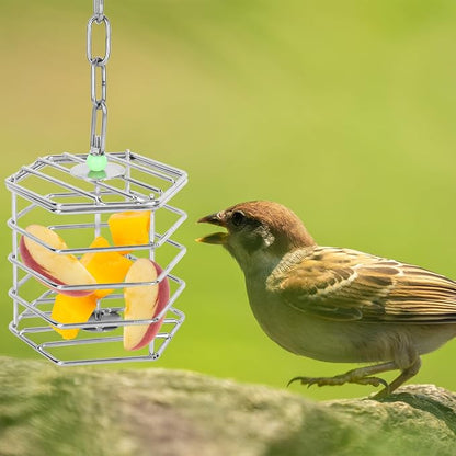 Stainless Steel Bird Suet Feeder Cage - Image 7