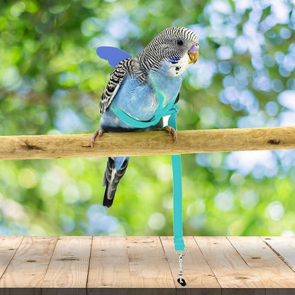 Dnoifne Pet Parrot Bird Harness and Leash, Adjustable Training Design Anti-Bite - Image 2