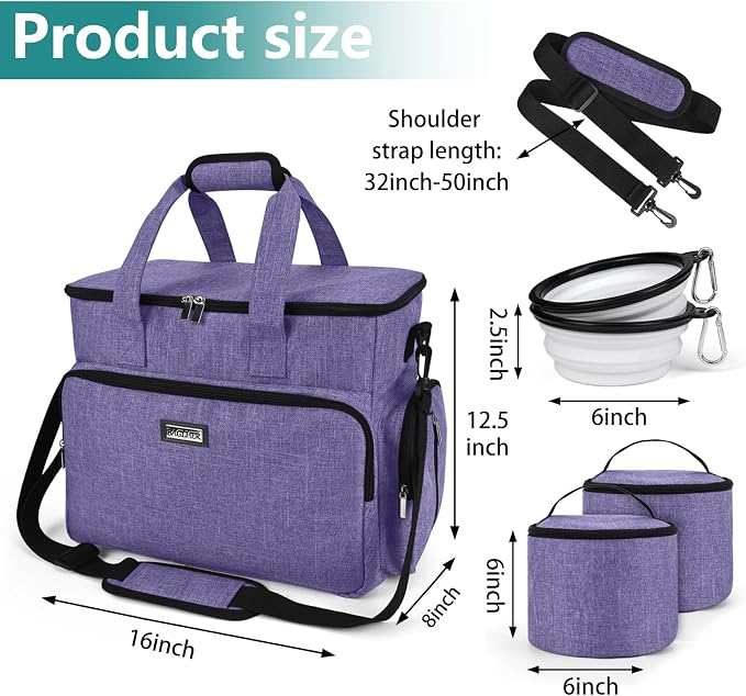 BAGLHER Dog Travel Bag, Airline Approved Pet Tote Organizer - Image 3