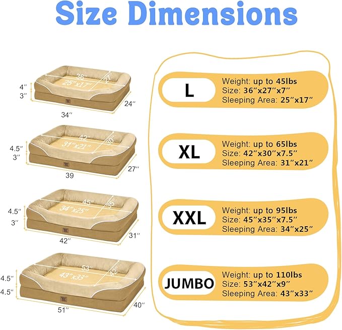 Orthopedic XL Large Dog Bed - Image 7