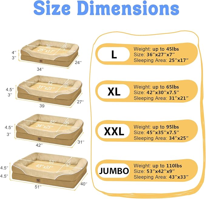 Washable Orthopedic Large Dog Bed - Image 7