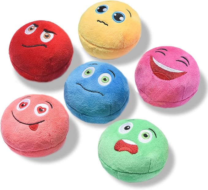 SCHITEC Squeaky Dog Toys, Soft Stuffed Plush Balls by SCHITEC