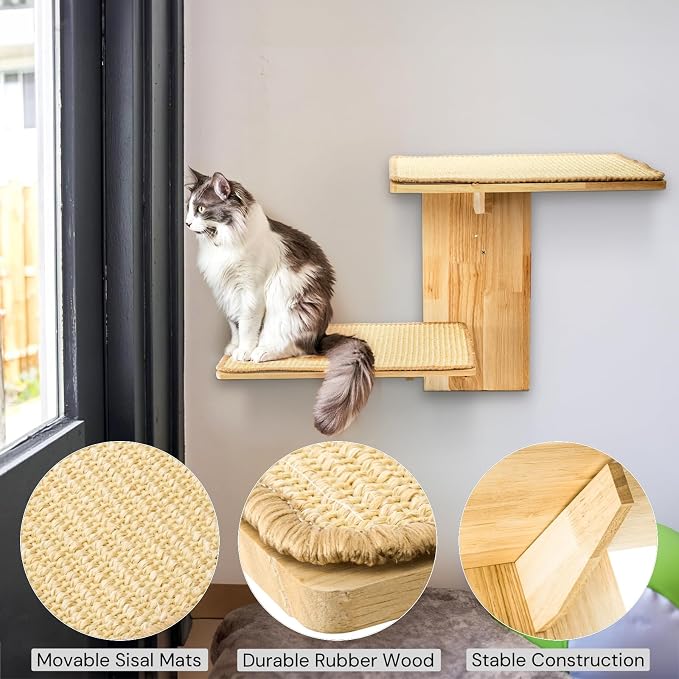 Cat Wall Shelves, Wall Mount Adult Cat Tree - Image 5