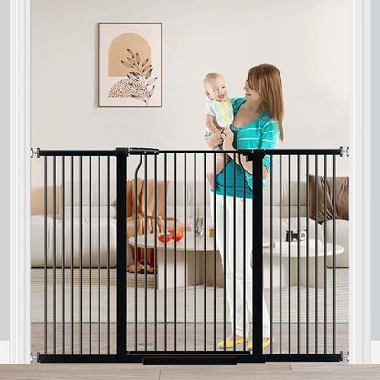 Fairy Baby 40.5" Extra Tall Baby Gate Pressure Mounted, 60.3"-65.7" Extra Wide by FairyBaby