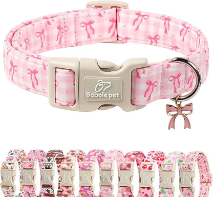 Girl Dog Collar for Puppy Small Dogs by Babolepet