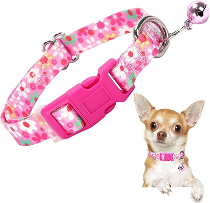 Puppy Collar with Bell，Nylon by ONEFOJOJO