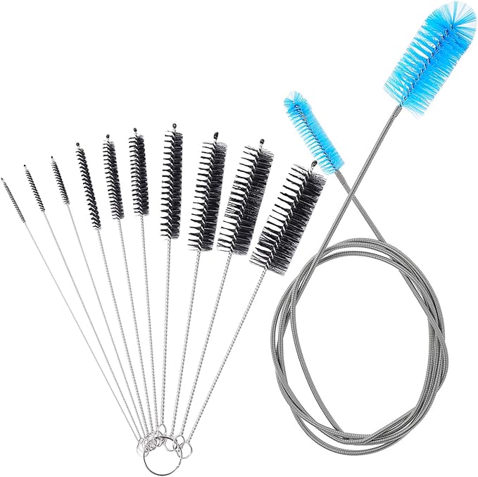 Aquarium Filter Brush Set, Flexible Double Ended Bristles Hose Pipe Cleaner - Image 8