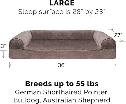 Furhaven Orthopedic Dog Bed for Large/Medium Dogs w/ Removable Bolsters & - Image 2