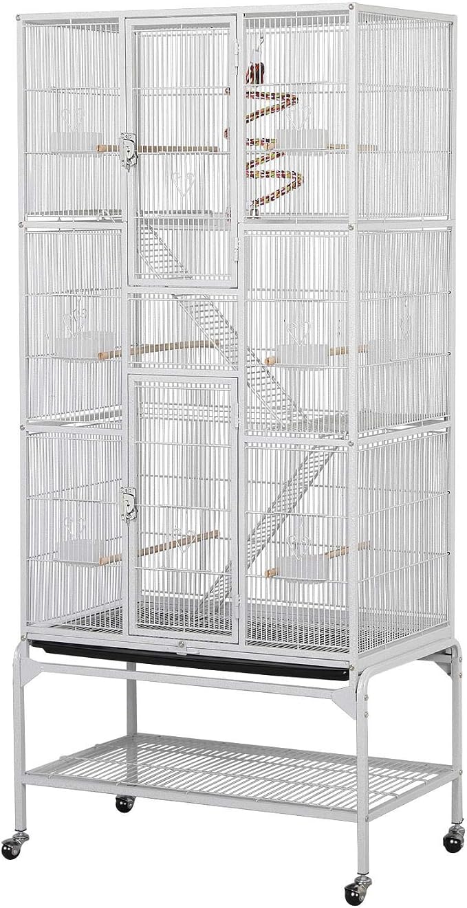 Yaheetech 69'' Extra Large Bird Cage Metal Parrot Cage w/Detachable Stand by Yaheetech