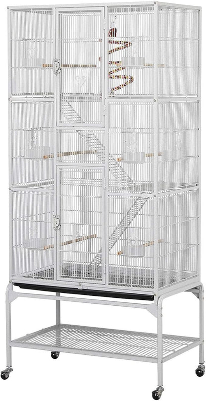 Yaheetech 69'' Extra Large Bird Cage Metal Parrot Cage w/Detachable Stand by Yaheetech