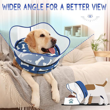 Supet Raised Inflatable Dog Cone Collar to Stop Licking, Soft Dog Cone - Image 5