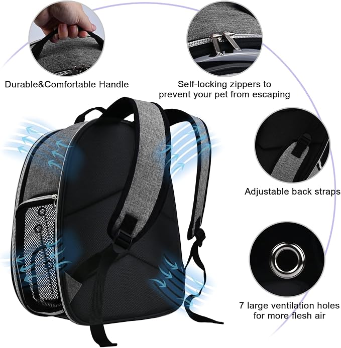 BAGLHER Cat Carrier Backpack Bubble - Image 2
