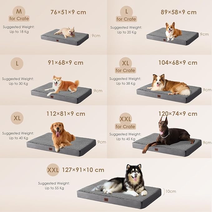 EHEYCIGA Orthopedic Medium XL XXL Dog Beds - Image 2