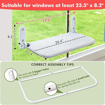 Cordless & Foldable Cat Window Perch - Image 4