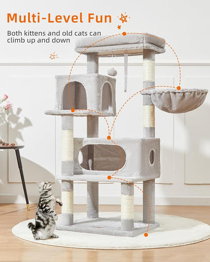 Taoqimiao Cat Tree, 49-Inch Cat Tower - Image 3