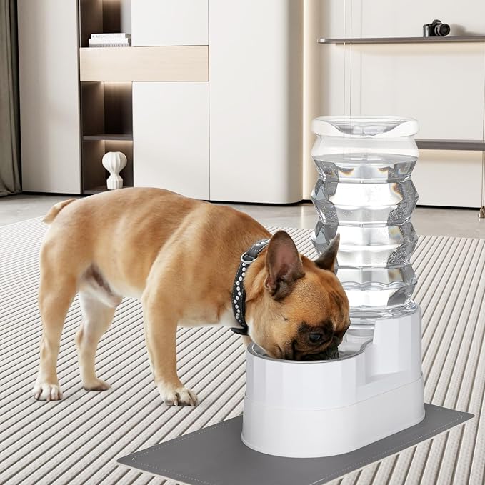 RIZZARI Automatic Pet Waterer, Gravity Stainless Steel Water Dispenser - Image 7