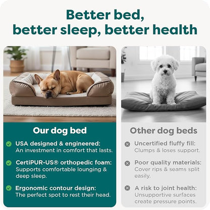 FurHaven Orthopedic Dog Bed for Medium Dogs, Perfect Comfort Sofa - Image 7