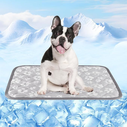 Rywell Cooling Mat for Dogs New Grey Edition, Washable Non-Toxic Summer Pet by Rywell