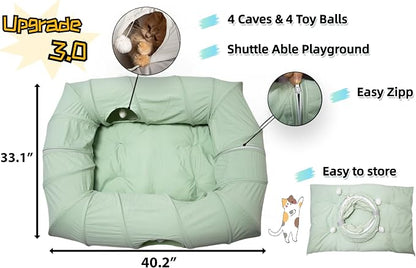 XxingSheep 4 Ways Shuttled XL Cat Tunnel Bed - Image 4