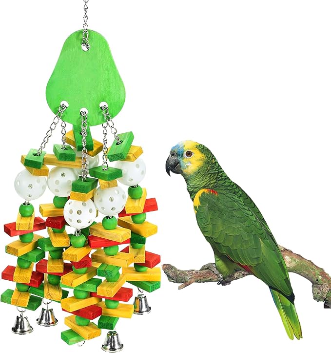 Large Bird Toys, Parrot Toys Gift by MEWTOGO