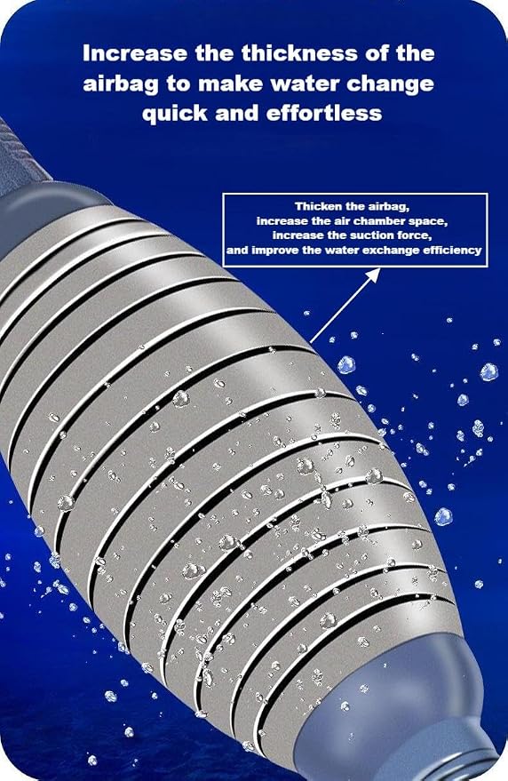 Aquarium Siphon Vacuum Cleaner, 9.84 Foot Aquarium Gravel Cleaner kit, - Image 4