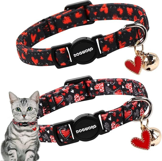 Cat Collar, 2 Pack Cat Collars Breakaway by DOGWONG