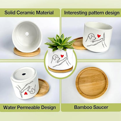 Window Garden Dog Planter Pots, Dog Gifts - Image 3