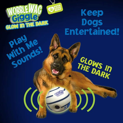 Wobble Wag Giggle Glow in the Dark | Rolling Enrichment Toy - Image 8