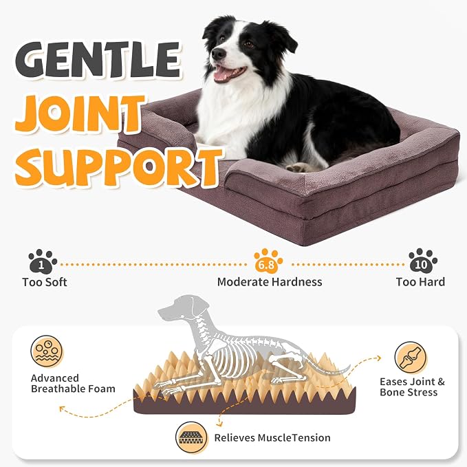 Makigued Orthopedic Dog Bed for Medium Dogs Egg Crate Foam Pet Sofa - Image 2