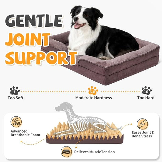 Makigued Orthopedic Dog Bed for Medium Dogs Egg Crate Foam Pet Sofa - Image 2