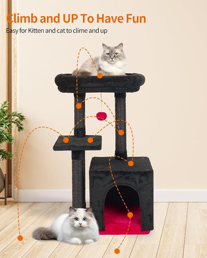 FISH&NAP Cute Cat Tree Kitten Cat Tower - Image 4