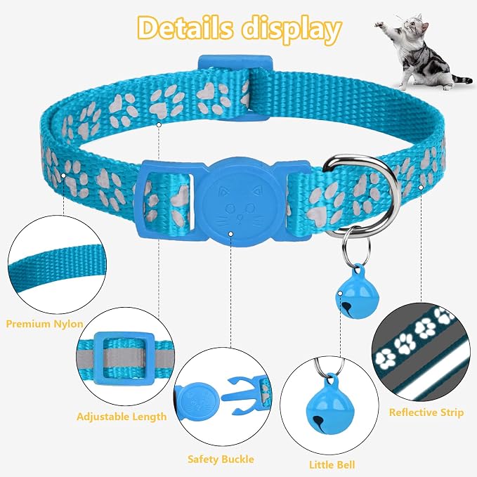 Taglory Reflective Cat Collar Breakaway - Image 5