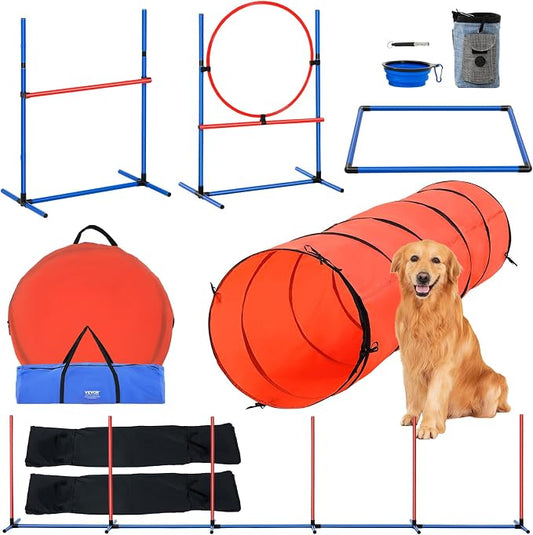 VEVOR Dog Agility Training Equipment, Dog Obstacle Course Backyard Set by VEVOR
